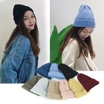 타지않는다 유행따위 하나쯤 괜찮은 베이직 기본 골지 비니 C 카키
