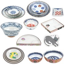 예쁜 일본 도자기그릇 54종 팬시시리즈 일식기 라면기 우동기 면기 종지 접시, 선택18.핑크플로럴쿠프, 팬시27