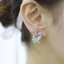 비엔 스퀘어 웨딩 드레스 셀프 촬영 파티 돌잔치 스튜디오 본식 볼드 귀걸이