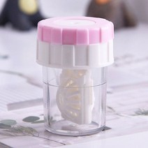 컬러렌즈 눈건강 렌즈세척통 세척기 렌즈 콘택트렌즈 수동 컬러렌즈세척 렌즈닦기 27162EA