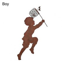 대형조각상 미니석고상 야외조형물 이색소년 모양 금속, 소년