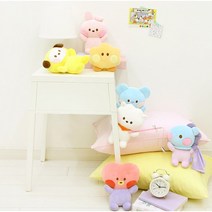 BT21 쿠키 치미 타타 인형 알제이 슈키 망 쿠션 미니니 애착인형, 타타5701