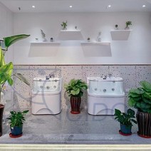 애견욕조 버블스파 강아지 반려동물 고양이 소형 중형 대형 목욕 펫 수영장 애견샵 미용실, 풀 화이트 100cm 버블 서프 랜턴 오존