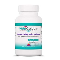 Nutricology 칼슘 마그네슘 시트레이트 베지 캡슐 100정