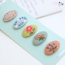 도도앤뉴 유아동 여아 꽃피는 날 똑딱핀 머리핀