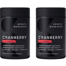 스포츠리서치 크랜베리 컨센트레이트 250mg 소프트젤, 90개입, 2개, 90정