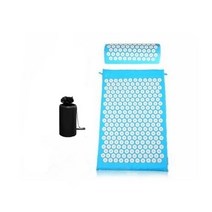 오래보아 요가 마사지 매트 acupressure mat for back neck pad, 하늘색 세트