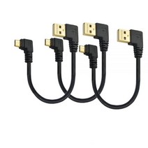 짧은 USB 고속 충전 케이블 90 도 마이크로 코드 직각 2.0 케이블 2pc, 01 15cm(2pcs), 01 15cm2pcs