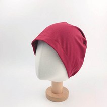 플러스모자 무지 실켓 기본 면 비니 항암모자 여름 실외 사계절 실내 식당 두건 남녀공용 4칼라