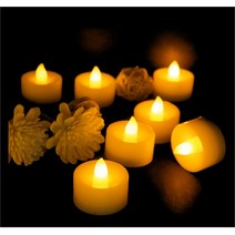 LED 미니 양초 용품 차박 손전등 캠핑용품, 1-3하트 컬러믹스