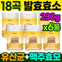 탄수화물 분해 곡물 발효 소화 효소 230g 6통 속편한 현미 복합활성 효소