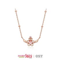 OST 오에스티 당일배송 [카드캡터체리XOST] 크라운 벚꽃날개 실버 목걸이 OTS320303QPP