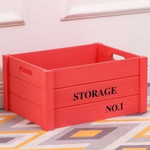 원목 공간 박스 컬러 칼라 나무 상자 브레드 1단 베란다 보관함 정리함 큐브 우드 캠핑장비정리 다용도 사과, 레드