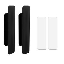 샷시손잡이 다목적 도어 핸들 홈 직사각형 손잡이 유리 및 창 슬라이딩 푸시 풀 보조 2 개, [01] Black