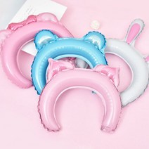 생일 기념일 파티 동물 애니멀 풍선 머리띠 DD-09942, 젖소