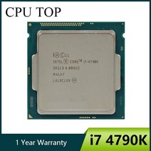 컴퓨터 듀얼 코어 쿼드 스레드 쿨러 cpu 프로세서 8코어 인텔 i7 4790k 4.0ghz 8mb 캐시 hd 그래픽 4600 tdp 88w 데스크탑 lga 1150