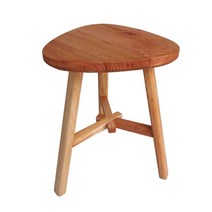 고재 고목 스툴 타원형 우드 받침대 원목 빈티지 티크, 고재스툴