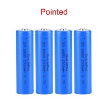 드론배터리 3.7v 충전기 rc 배터리 doublepower 18650 1500mah, 뾰족한 4개