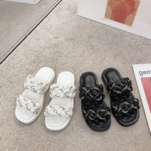 제이콥홀릭 여성 위빙 꽈배기 샌들 슬리퍼 발편한슬리퍼