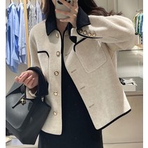 드레스허그 오루라 골드버튼 모직 자켓