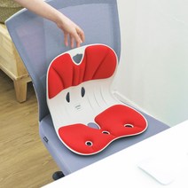 [2개 세트] 커블체어 와이더 - 바른자세 좌식 의자 허리 등받이 앉은뱅이 자세교정, 그레이+블루