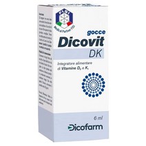 Dicofarm dicofarm dicovit dk drops 6 ml- 비타민 D3 및 K1의 식품 보충, 2개