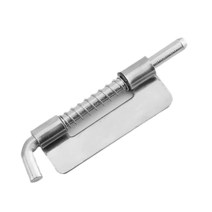 MroMax 핀 래치 스프링 장착 잠금 볼트 9.2cm(3.66인치) 오른손잡이 철 스프링 래치 긴 잠금 배럴 볼트 래치 캐비닛 창고 이중 도어 파일 서랍 아기 침대 수리 정원 울, Right, Large
