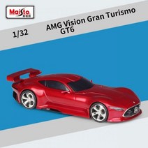 자동차 미니어쳐 모형 프라모델 maisto 1:32 메르세데스-벤츠 비전 그란 투리스모 gt6 합금 모델 다이캐스트 앰프 수집 소년 생일 선물, 하얀, 하얀