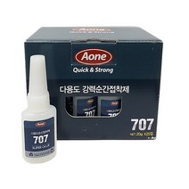 에이원 707 다용도 강력 순간접착제 20g 1개 투명 초강력본드, 20g (1개)
