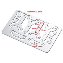 포터 적재함 공구함 1톤 화물차 트럭 rclions 4pcs 금속 사이드 도어 힌지 114 tamiya rc 트랙터 트레일러 화물 자동차 상자 힌지 업그레이드 부품, 1 세트