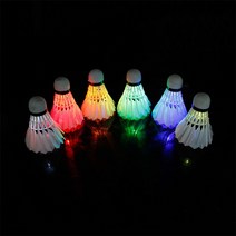 LED 야광 셔틀콕 배드민턴 라켓 채 공 깃털콕 4P, 2-배드민턴라켓2P