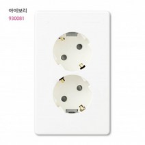 진흥 V시리즈 매입 2구 접지 콘센트