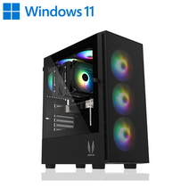컴온컴퍼니 게이밍 컴퓨터 롤 피파 오버워치 디아블로 배그 로스트아크 조립PC 게임용 본체, 컴온게이밍 - 01, 01. 기본형, 01. 블랙