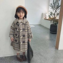 초등 유아 남아 여아 아동복 체크 떡볶이 롱코트 데일리 자매 남매룩