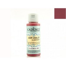 헤리티지공예 CADENCE 베리쵸키 글라스 데코 울트라 매트 물감 59ml (무광 수성 유리 글라스 포슬린 물감), 16.코랄레드(CG1357)