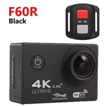 초소형 블랙박스 cctv 적외선 미니 음성 대화 감시 홈 애견 카메라 goldfox f60f60r 4k 30fps 스포츠 액션 170d 1080p 60fps wifi 30m, f60r 블랙, 표준 세트