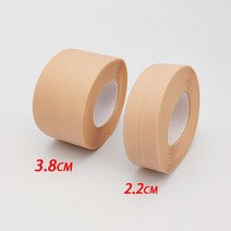 접착제 몰딩 실리콘 3.2M 방수 씰링 테이프 욕실 스트립 샤워 싱크 PVC 자기 접착 실란트 벽 스티커, 02 3.8cm, 07 분홍색