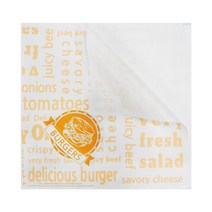 벅스웨이 햄버거포장지 L자형 20cm, 50장