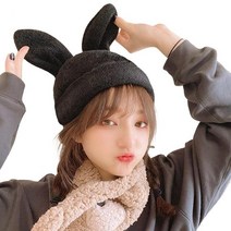 골프의류 골프웨어 비니 모자 가장자리 없음 겨울 여성 레이디 걸스 토끼귀