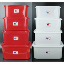 대일 밀폐용기 (9호 10호 11호 12호) 김장 김치통 대형 반찬통, 화이트 10호(25L), 1개