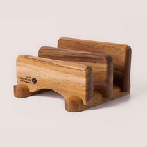 나무 원목 도마거치대 홀더 받침대 정리대 2종, 3구