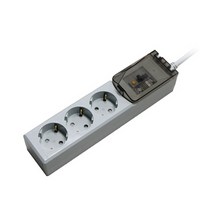 루넥스 고용량 4000W 3구 누전 차단기 멀티탭 3M 20A 난로 난방기 에어컨 대용량 대형가전 SHM-NJCDG-16A3 전선형, 1세트