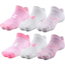 Under Armour Youth Essential 2.0 경량 노쇼 양말 6쌍
