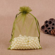 생일 간식 포장 박스 미니 선물 상자 20pcs Organza Bags 7x9 9x12cm Jewelry Packaging Pouches Wedding Birthday Party, 13x18cm, Army Green