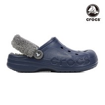 크록스 크록스샌들 퍼 스트랩 클로그 바야 라인드(네이비) 206633-4HE