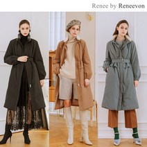 RENEE BY 레니본 21FW 밍크 트리밍 헝가리 구스다운 코트