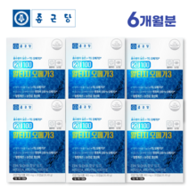 종근당 알티지 rtg 오메가3 30캡슐 1개월분 오메가 혈행 개선 눈 영양제, 6박스