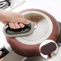 탄냄비닦는 냄비탄거제거 바닥 주방 기름 찌든때 다목적 클리너 손잡이 수세미