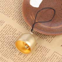 차임벨 무선초인종 도어 차인 챠임 벨 금속 구리 벨 장식 펜던트 도어 1 개 DIY 공예 바람 종소리 홈 문, 02 Black
