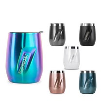 에코베슬 포트 3중단열 스테인레스 보온보냉 컵 10oz 296ml, 296ml 10oz, 블랙쉐도우